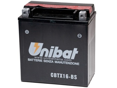 AKUMULATOR UNIBAT CBTX16-BS 14Ah 230A YTX16-BS