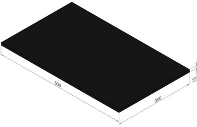 Płyta gumowa olejoodporna guma NBR 10x300x500 mm