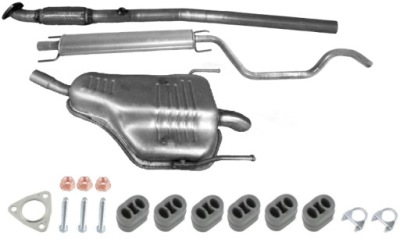 Глушники середній кінцевий труба сітка zafira b 1.8 фото №1