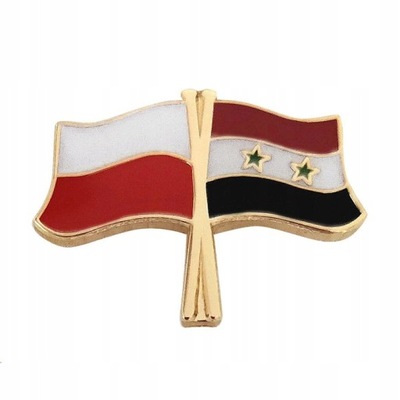 Przypinka pin wpinka flaga POLSKA-Syria