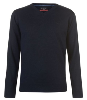 PIERRE CARDIN sweter swetr dekolt serek tu: 3XL