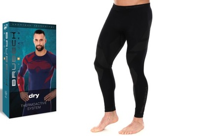 BRUBECK DRY BIEGOWE MĘSKIE ODDYCHAJĄCE LEGGINSY XL