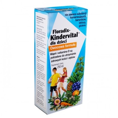 FLORADIX KINDERVITAL TONIK 250ML dla dzieci powyże