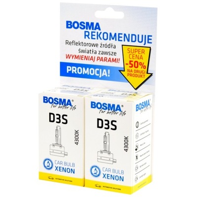 BOSMA DWUPAK КСЕНОН D3S 4300K 42V 35W PK32D-5 9518D