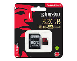 Karta micro SD 32GB Kingston UHs3 adapt 90mb/80mb