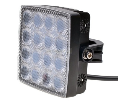 HALÓGENO EN FUNCIONAMIENTO FARO PANEL 16X DIODO LUMINOSO LED 48W 12V 24V  