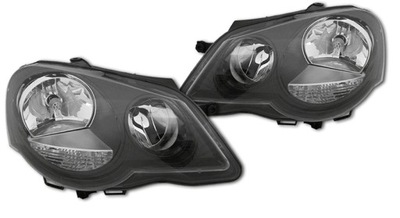 LAMPA REFLEKTOR VW POLO 9N3 2005-09 L/P NOWY BLACK