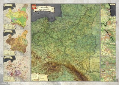 Rzeczpospolita Polska Mapa II RP 1937 dwustr. A2