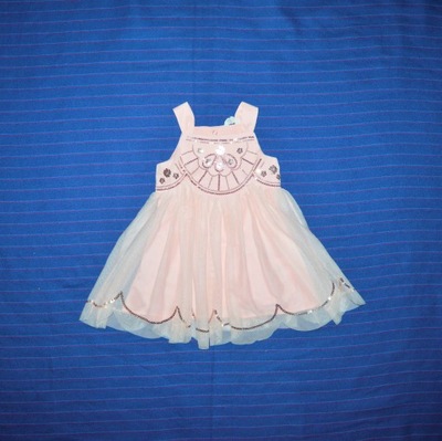 H&M SUKIENKA TIUL CEKINY 18-24m 86/92