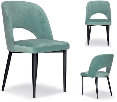 SALON NOWOCZESNE MODNE KRZESŁO ZOYA - MIĘTOWE