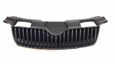 Решітка радіатора решітка радіатора skoda fabia ii roomster хром 5j0853668 фото №1