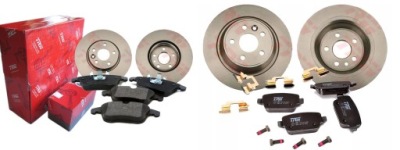 Гальмівні диски гальмівні колодки trw перед задні ford s-max galaxy фото №1