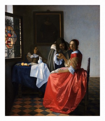 JOHANNES VERMEER Dziewczyna z kieliszkiem wina