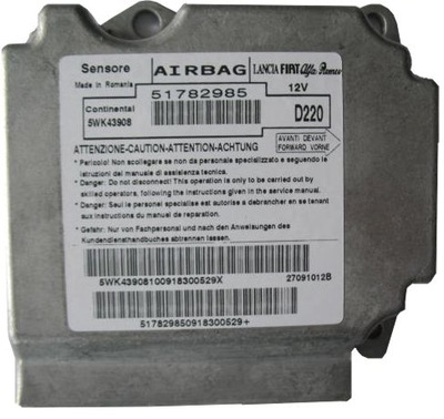 FIAT 500 2007-2013 AIRBAG SENSOR 51782985 REPARACIÓN  