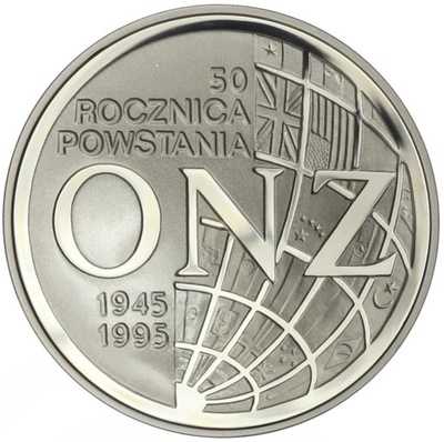 Moneta 20 zł ONZ - 1995 rok
