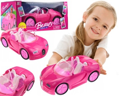VEĽKÉ Auto Kabriolet Pre Barbie Pink Auto