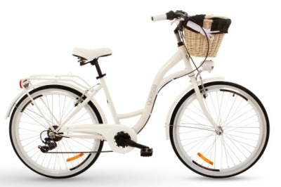 DÁMSKE CITY BIKE 26 ĽAHKÉ DÁMY 6 KOŠÍK SHIMANO