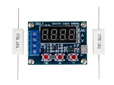 TESTER miernik POJEMNOŚCI BATERII AKUMULATORA ZB2L