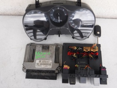 Бортовой компьютер набор seat leon ii 2.0 tdi 03g906021sg фото №1