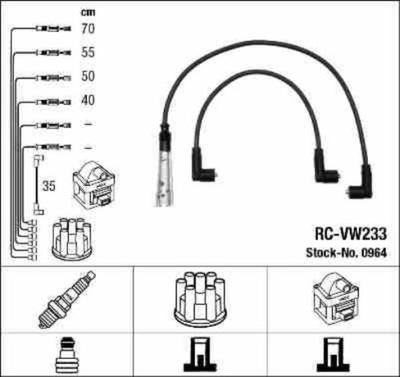 КАБЕЛЬ ЗАЖИГАНИЯ DO VW POLO 6N1 1.0