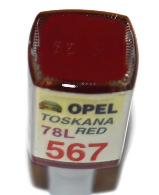 OPEL 567 Z567 TOSKANA RED COLOR ZAPRAWKA ARA 10 ML  