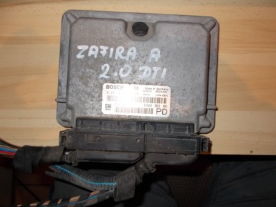 Блок керування двигуна opel zafira 2,0dtl 0281010268 фото №1