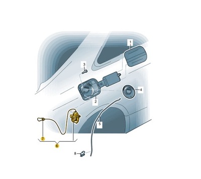 Audi оригінальний номер 8k0862153j привід кришка заливної пального фото №1