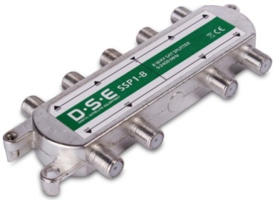 Rozgałęźnik 1/ 8 TV SAT Splitter 1x8 DSE SSP1-8