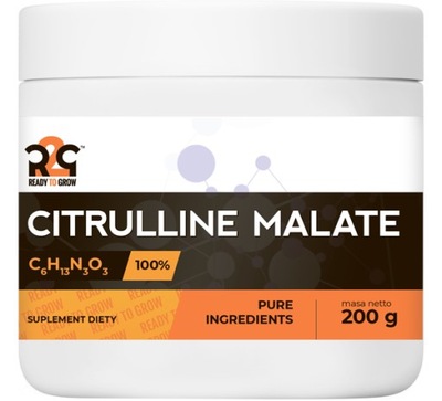 R2G Cytrulina Jabłczan Cytruliny Citrulline Pompa Mięśniowa 200g Naturalny