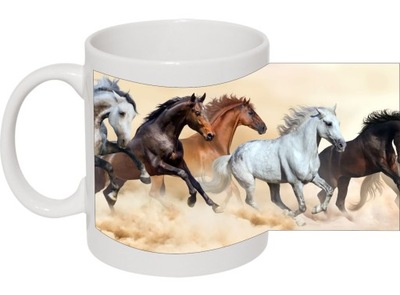 FOTO KUBEK z końmi konie kucyK imię zdjęcie kubki