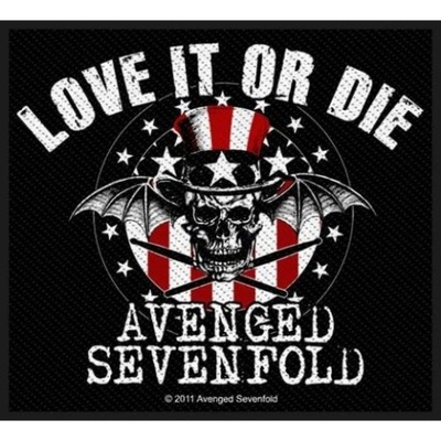 Avenged Sevenfold - Love It Or Die Black Sew On