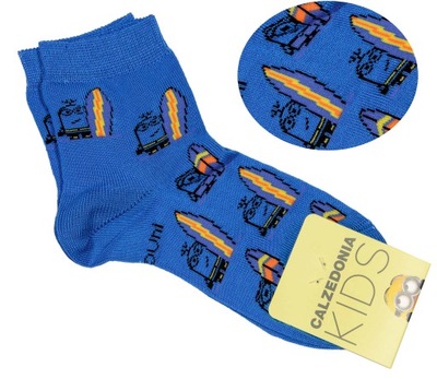 CALZEDONIA KIDS skarpetki 34 -36 minionki