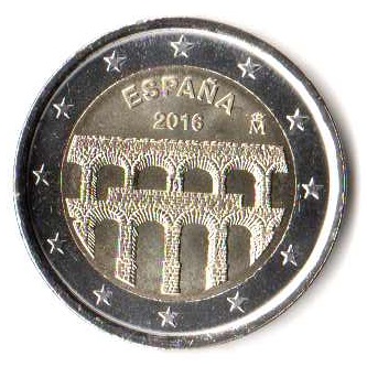 2 euro okolicznościowe Hiszpania 2016 Segowia