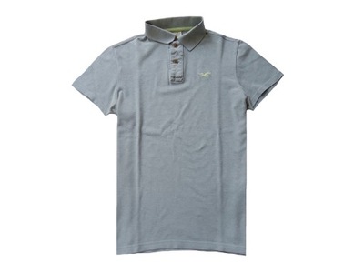 HOLLISTER by ABERCROMBIE szara koszulka polo S