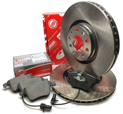 DISCOS ZAPATAS PARTE DELANTERA AUDI A4 B5 B6 A6 C5 288MM MS  