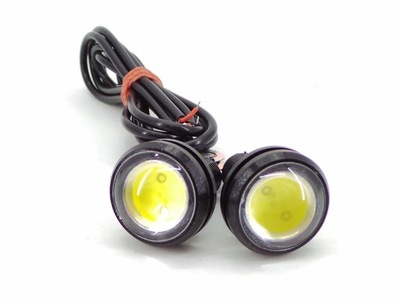 LUZ DRL DIODO LUMINOSO LED 3W DE DÍA 2 PIEZAS WODOODPORNE  