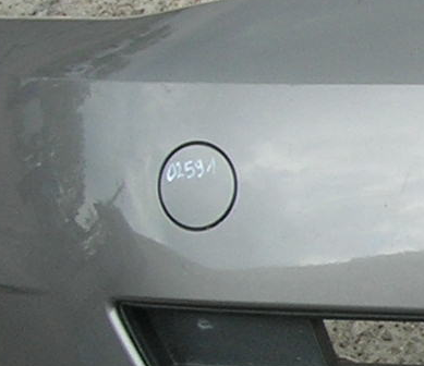 Заглушка фаркоп перед vw golf vii 5g0807241 w-wa фото №1