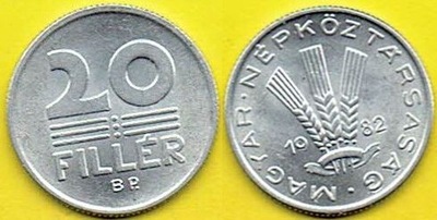 Węgry 20 Filler 1982 r.