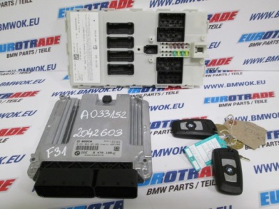 Bmw 3 f30 бортовой компьютер комплект fem 0281034461 8470188 фото №1