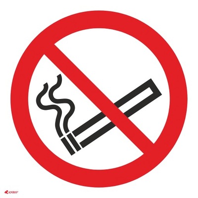 ZNAK Palenie tytoniu zabronione NAKLEJKA
