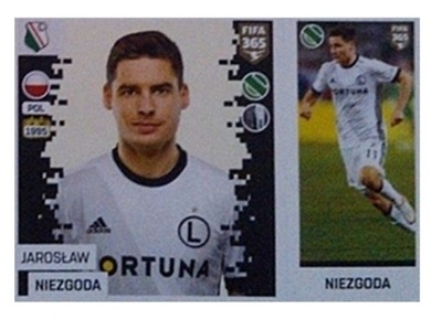 Naklejki Panini - FIFA 365 - LEGIA WARSZAWA 2019 r