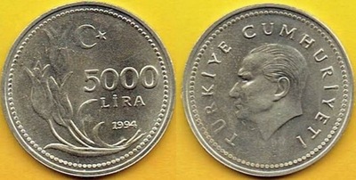 TURCJA 5000 Lira 1994 r.