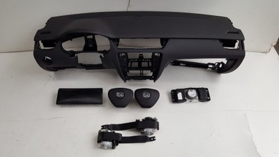 Skoda octavia 3 iii панель приладів консоль подушка безпеки ремені фото №1