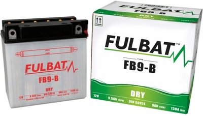 АККУМУЛЯТОР FULBAT YB9-B DRY FB9-B 12V 9.5AH 130A