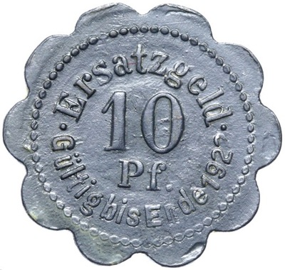 + Stettin - Szczecin - 10 Pfennig 1920 - cynk