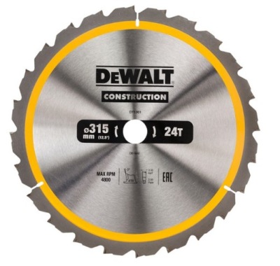 DeWALT DT1961 štít drevo videl 24z 315mm/30mm