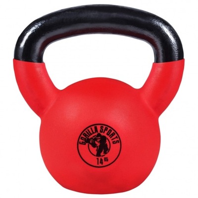 Kettlebell żeliwny z gumową powłoką 14 kg