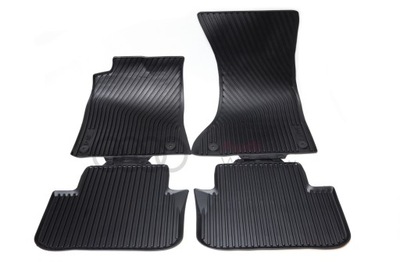 ALFOMBRILLAS GOMA PARTE DELANTERA + PARTE TRASERA AUDI A4 B8 S4 ORIGINAL  