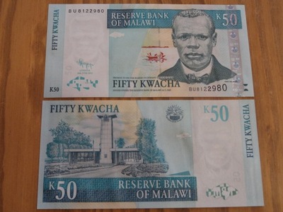 074.MALAWI 50 KWACHA UNC