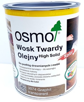 Osmo 3074 WOSK TWARDY OLEJNY KOLOR 2,5l GRAFIT